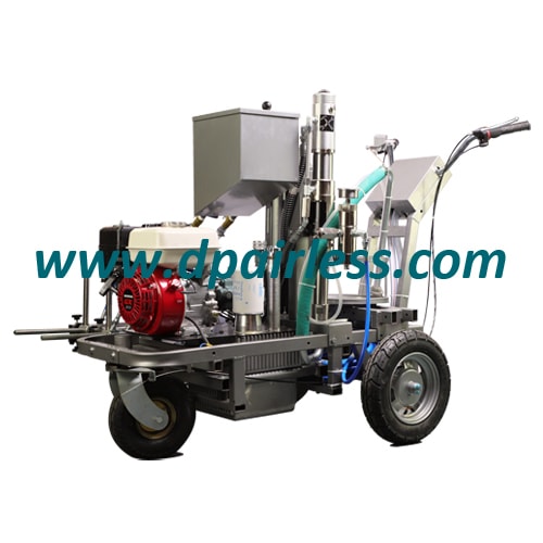 DP-LC880 Hydraulic Airless Line Striper with Reflective Bead Dispensing System DP-LC880液压无气线条带,具有反光珠子分配系统